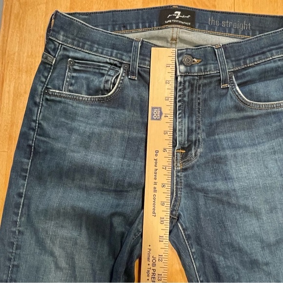 7 For All Mankind Luxe Performance ‘the straight’ Denim Jeans Men’s Size 30 - Picture 12 of 13